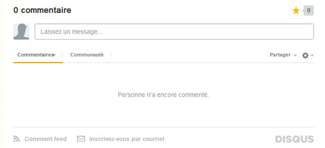 Rédiger un commentaire Disqus
