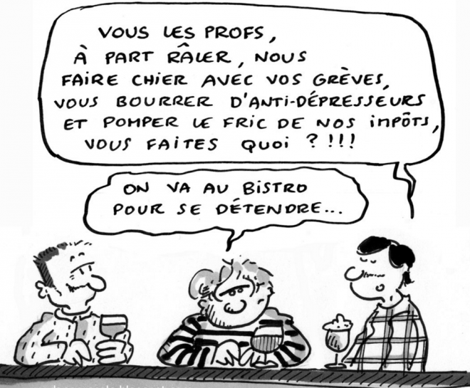 Humour prof fumiste