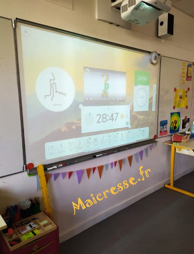 exemple tuto test Classroomscreen fond d ecran intelligent