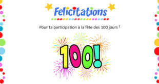 diplome officiel du 100ème jour d'école