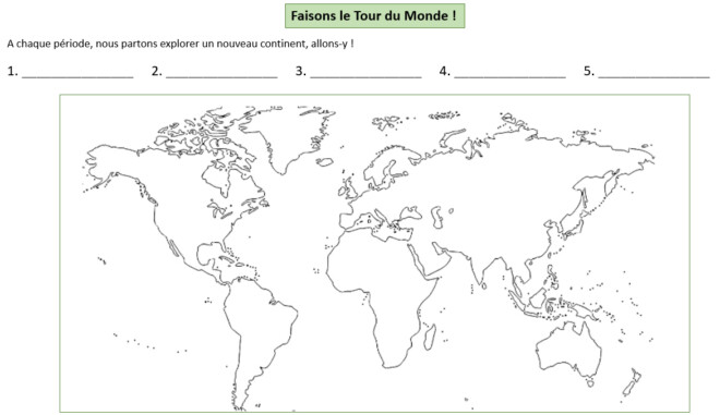 tour du monde exploration des continents à l'école