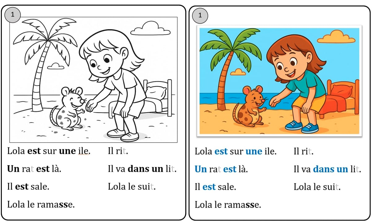 fiches de lectures cp alternative codeo sami julie
