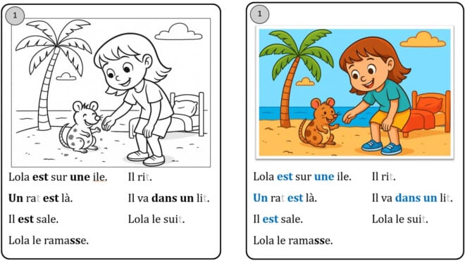 fiches de lectures en couleurs compatibles ENI TNI